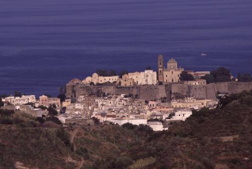 Eolie Island, Sicily, ITALY: Lipari - view over the Castello