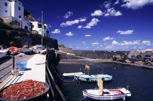 Eolie Islands, Sicily, Italy: Salina - the small port of  Rinella
