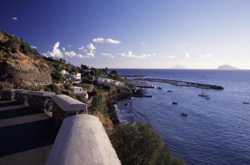 Eolie Islands, Sicily, Italy: Salina - view over the village of Salina Marina