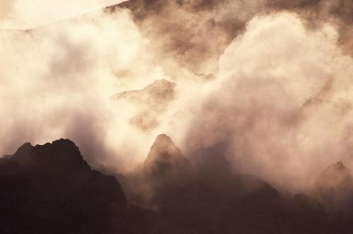 Eolie Island, Sicily, Italy: Vulcano - thermal activity on top of Fossa Grande